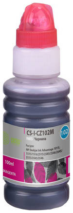 Чернила Cactus CS-I-CZ102M, для HP, 100мл, пурпурный 9668299418