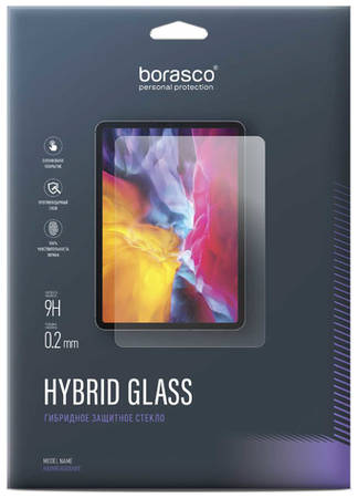 Защитное стекло BORASCO Hybrid Glass для Lenovo Tab M10 TB-X306X/TB-X306F, 10″, 1 шт [39950]