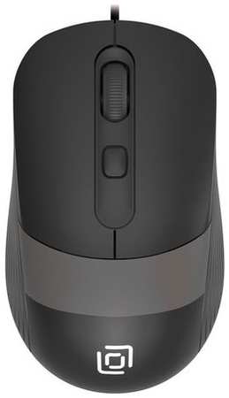 Мышь Oklick 310M, оптическая, проводная, USB, черный и серый [1869096] 9668305450
