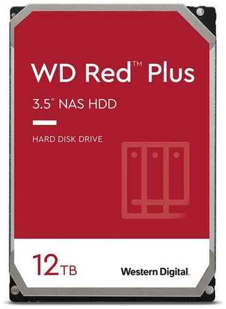 Жесткий диск WD Red Plus WD120EFBX, 12ТБ, HDD, SATA III, 3.5″ 9668306435