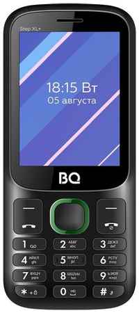 Сотовый телефон BQ Step XL+ 2820, черный/зеленый 9668307901