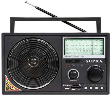 Радиоприемник Supra ST-25U, черный 9668307923