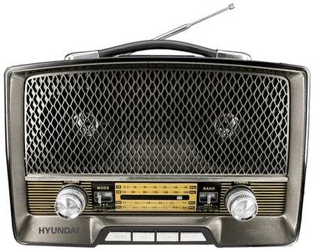 Радиоприемник Hyundai H-PSR156, коричневый 9668312847