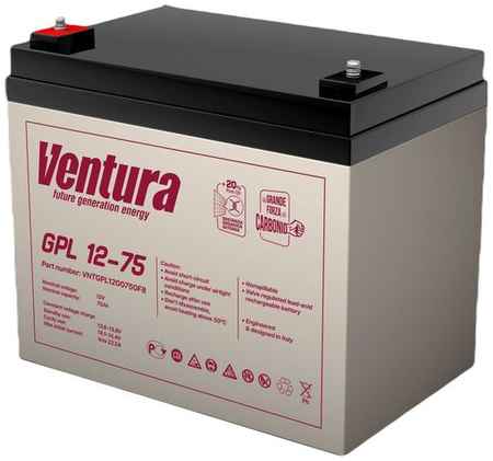 Аккумуляторная батарея для ИБП VENTURA GPL 12-75 12В, 75Ач [vntgpl1200750f6] 9668317824