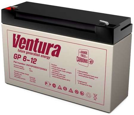 Аккумуляторная батарея для ИБП VENTURA GP 6-12 6В, 12Ач [vntgp0600120s63] 9668317864
