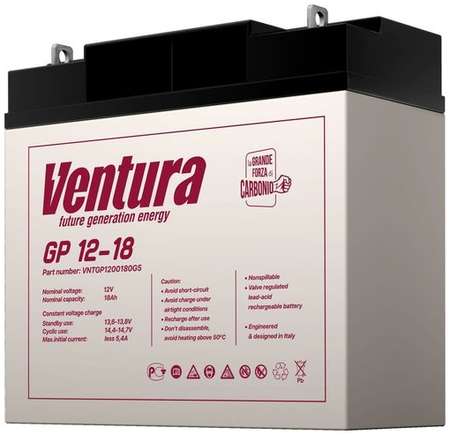 Аккумуляторная батарея для ИБП VENTURA GP 12-18 12В, 18Ач [vntgp1200180g5] 9668317865