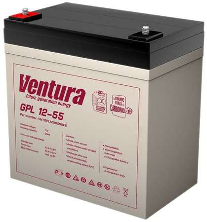 Аккумуляторная батарея для ИБП VENTURA GPL 12-55 12В, 55Ач [vntgpl1200550f6] 9668317873