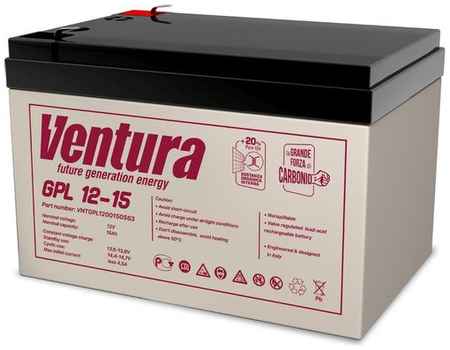 Аккумуляторная батарея для ИБП VENTURA GPL 12-15 12В, 15Ач [vntgpl1200150s63] 9668317877