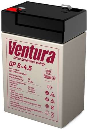 Аккумуляторная батарея для ИБП VENTURA GP 6-4,5 6В, 4.5Ач [vntgp0600045s48] 9668317883