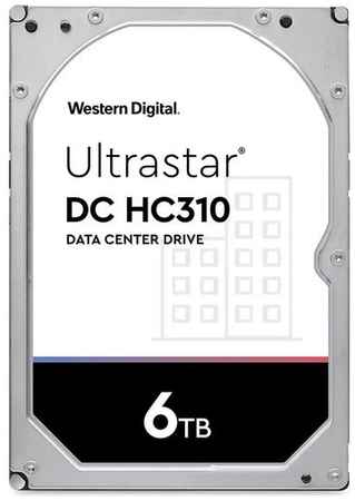 Жесткий диск WD Ultrastar DC HC310 HUS726T6TALE6L4, 6ТБ, HDD, SATA III, 3.5″ [0b36039]
