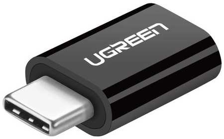 Адаптер UGREEN US157, USB Type-C (m) - micro USB (f), черный [30391_] 9668323369