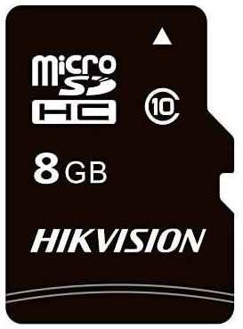 Карта памяти microSDHC UHS-I U1 Hikvision C1 8 ГБ, 23 МБ/с, Class 10, HS-TF-C1(STD)/8G/Adapter, 1 шт., переходник SD