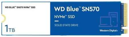 SSD накопитель WD SN570 WDS100T3B0C 1ТБ, M.2 2280, PCIe 3.0 x4, NVMe, M.2