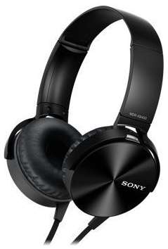 Наушники Sony MDR-XB450, 3.5 мм, накладные, черный [mdr-xb450ap] 9668330639