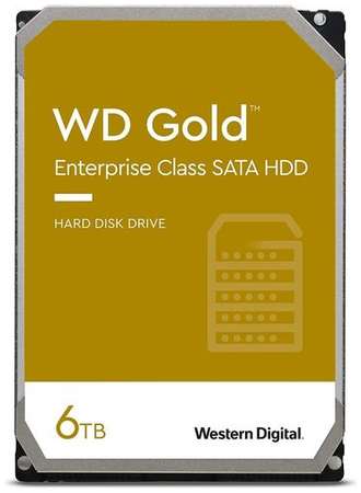 Жесткий диск WD Gold WD6003FRYZ, 6ТБ, HDD, SATA III, 3.5″ 9668335089