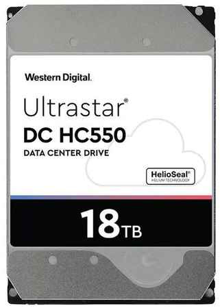 Жесткий диск WD Ultrastar DC HC550 WUH721818ALE6L4, 18ТБ, HDD, SATA III, 3.5″ [0f38459]