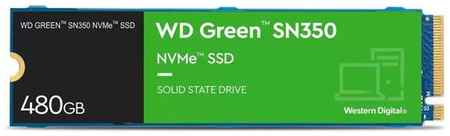 SSD накопитель WD Green SN350 WDS480G2G0C 480ГБ, M.2 2280, PCIe 3.0 x4, NVMe, M.2 9668350526