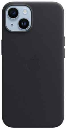 Чехол (клип-кейс) Apple Leather Case with MagSafe, для Apple iPhone 14, [mpp43fe/a]