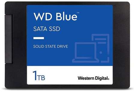 SSD накопитель WD WDS100T2B0A 1ТБ, 2.5″, SATA III, SATA