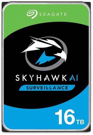 Жесткий диск Seagate SkyHawkAI ST16000VE002, 16ТБ, HDD, SATA III, 3.5″ 9668393966