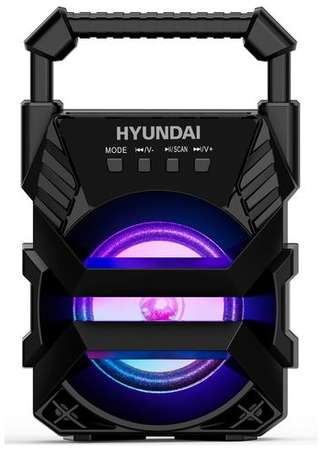 Колонка портативная Hyundai H-PS1000, 9Вт, черный 9668398799