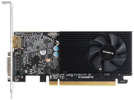 Видеокарта GIGABYTE NVIDIA GeForce GT 1030 GV-N1030D4-2GL 2ГБ DDR4, Low Profile, Ret 9668408859