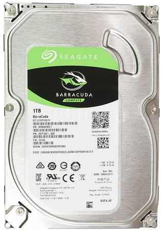 Жесткий диск Seagate Barracuda ST1000DM010, 1ТБ, HDD, SATA III, 3.5″ 9668411436