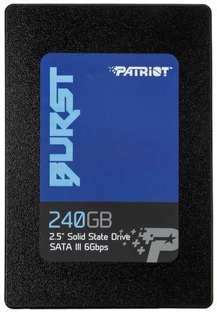 SSD накопитель Patriot Burst PBU240GS25SSDR 240ГБ, 2.5″, SATA III