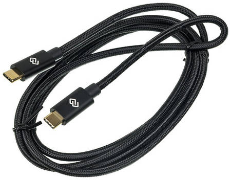 Кабель Digma Power Delivery 100W, USB Type-C (m) - USB Type-C (m), 1.5м, 5A, черный 9668434200