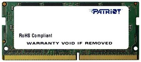 Оперативная память Patriot Signature PSD44G240081S DDR4 - 1x 4ГБ 2400МГц, для ноутбуков (SO-DIMM), Ret 9668436055