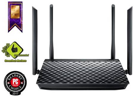 Wi-Fi роутер ASUS RT-AC1200 V2, AC1200, черный 9668449687
