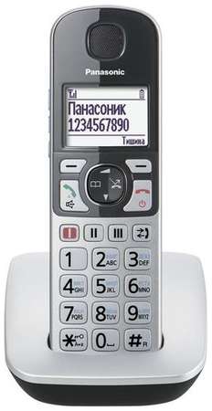 Радиотелефон Panasonic KX-TGE510RUS, серебристый 9668454201