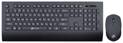 Комплект (клавиатура+мышь) Oklick 222M, USB, беспроводной, [1091368]