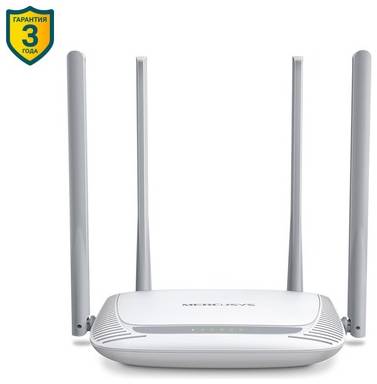 Wi-Fi роутер MERCUSYS MW325R, N300, белый 9668468697