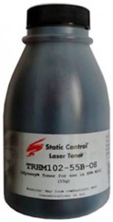 Тонер STATIC CONTROL TRHM102-55B-OS, для HP LJ M104/M132, черный, 55грамм, флакон 9668492722