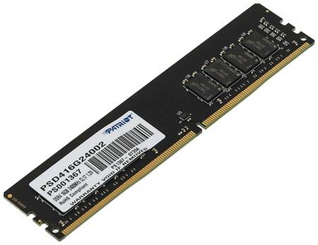 Оперативная память Patriot Signature PSD416G24002 DDR4 - 1x 16ГБ 2400МГц, DIMM, Ret 9668499381