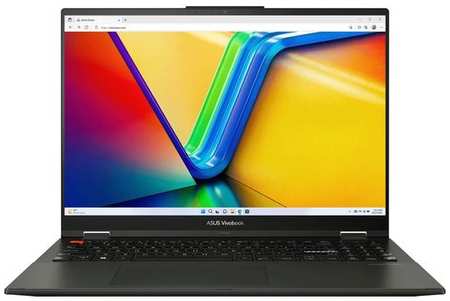 Ноутбук ASUS Vivobook S 16 Flip TP3604VA-MC132 90NB1051-M004S0, 16″, трансформер, IPS, Intel Core i3 1315U 1.2ГГц, 6-ядерный, 8ГБ DDR4, 512ГБ SSD, Intel UHD Graphics, без операционной системы