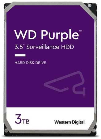 Жесткий диск WD Purple WD33PURZ, 3ТБ, HDD, SATA III, 3.5″ 9668505684
