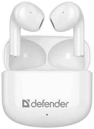 Гарнитура Defender Twins 925, для телефона, вкладыши, Bluetooth, белый [63926] 9668533290