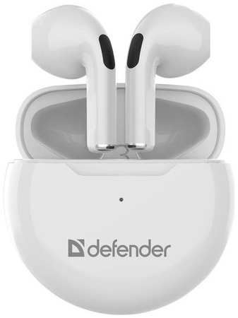 Гарнитура Defender Twins 930, для телефона, вкладыши, Bluetooth, белый [63931] 9668533293
