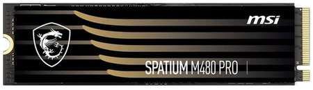 SSD накопитель MSI Spatium M480 Pro 4ТБ, M.2 2280, PCIe 4.0 x4, NVMe, M.2 [s78-440r050-p83] 9668533417