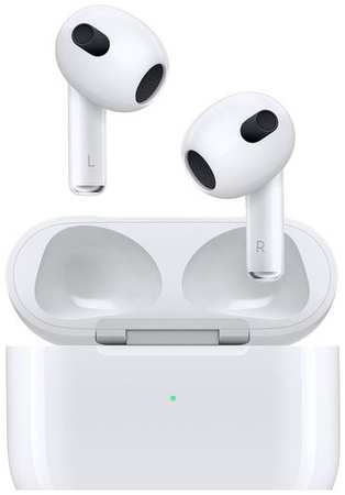 Наушники Apple AirPods 3 A2565,A2564,A2897, Bluetooth, вкладыши, [mpny3zp/a]