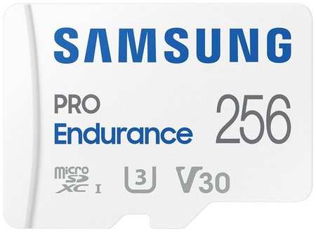 Карта памяти microSDXC UHS-I U3 Samsung PRO Endurance 256 ГБ, 100 МБ/с, Class 10, MB-MJ256KA, 1 шт., переходник SD
