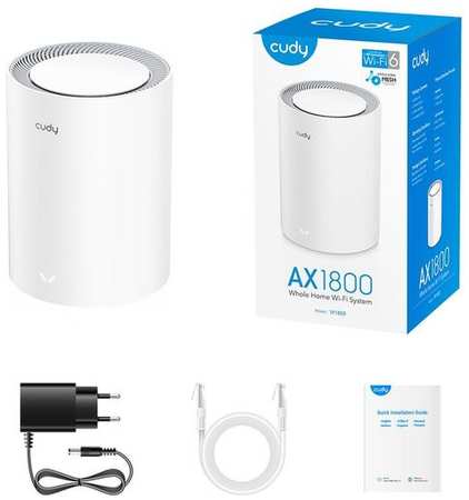 Бесшовный Mesh роутер CUDY M1800, AX1800, [m1800 1-pack]