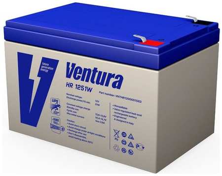 Аккумуляторная батарея для ИБП VENTURA HR 1251W 12В, 12Ач [vnthr1251ws63] 9668539044