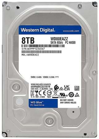 Жесткий диск WD Blue WD80EAZZ, 8ТБ, HDD, SATA III, 3.5″ 9668541993