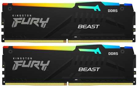 Оперативная память Kingston Fury Beast KF560C40BBAK2-32 DDR5 - 2x 16ГБ 6000МГц, DIMM, Ret 9668545337