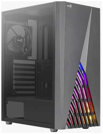 Корпус ATX Aerocool Delta, Midi-Tower, без БП, черный [delta-a-bk-v1] 9668545589