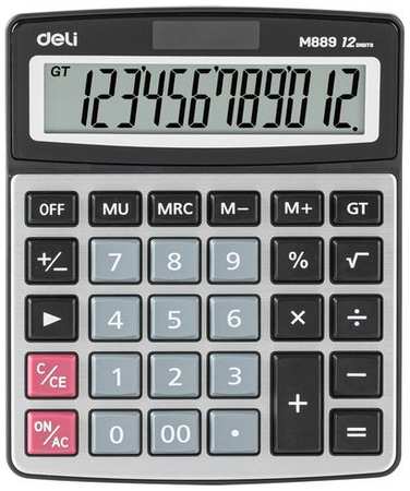 Калькулятор Deli EM889, 12-разрядный