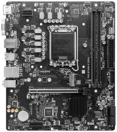 Материнская плата MSI PRO B760M-E DDR4, LGA 1700, Intel B760, mATX, Ret